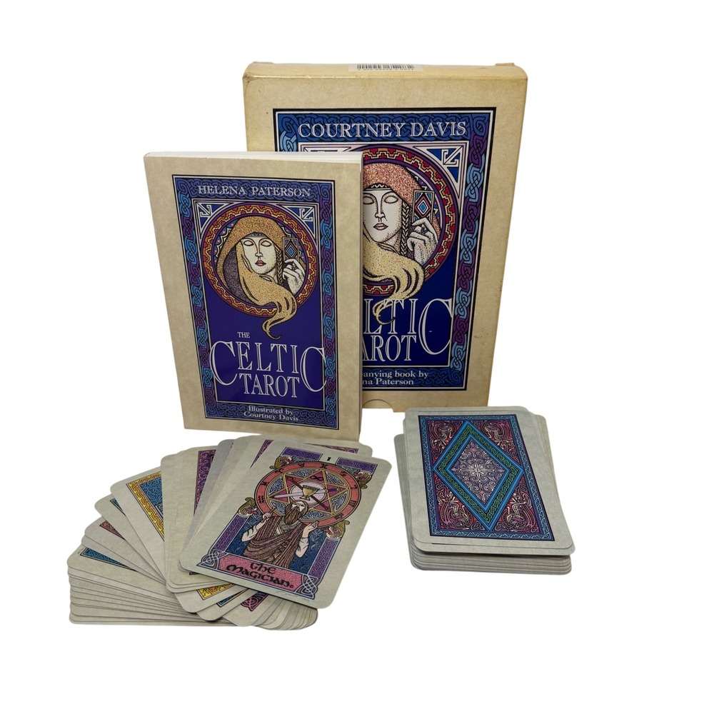 The Celtic Tarot Deck & Book Set 1995 Courtney Davis Helena Paterson Thorsons